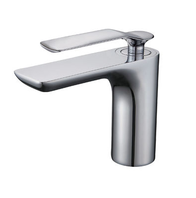 Tubos de banheira Cromo Banheiro moderno Lavabo Tubos de mão única Lava-louças Misturador de água quente frio torneira