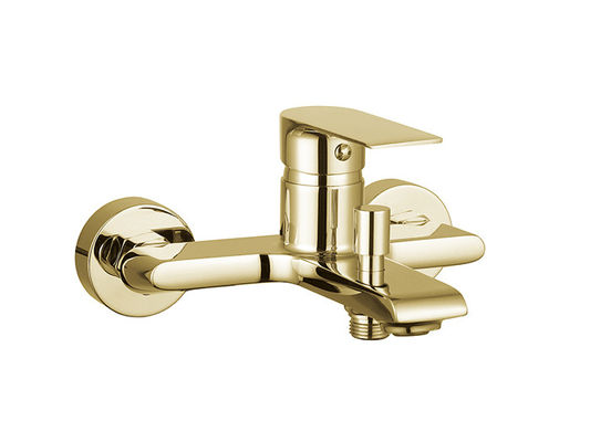 Banho de alavanca única ou misturador de chuveiro casa de banho cor dourada torneira de bronze água fria e quente projetado OEM moderno