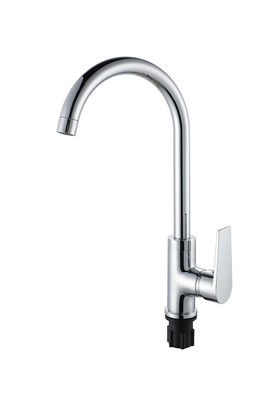 Cromo de latão frio e quente OEM cozinha sumidouro misturador torneiras alavanca única