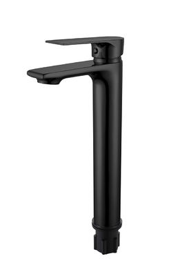 Moderno OEM Single Lever Alto Banheiro Matt Negro Mixer Tubina torneira