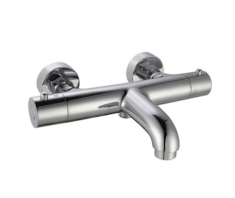 Temperatura termostática Ajustável Banho ou Chuveiro Garrafa Mixer Banho Crom Cor Brass Faucet OEM Redondo Clássico