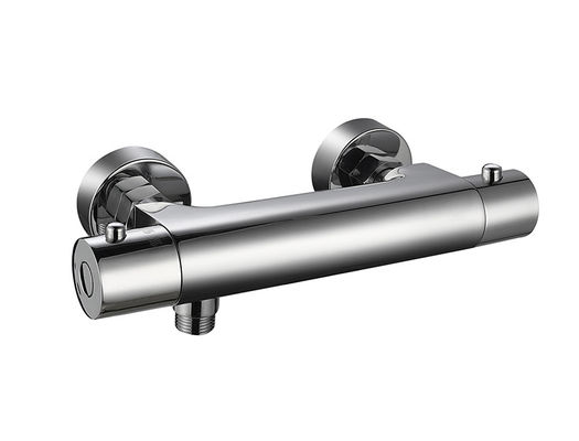 Temperatura termostática Ajustável Tubarão Tubarão Misturador Banheiro Crom Cor Brass Tap Faucet OEM Redondo Clássico