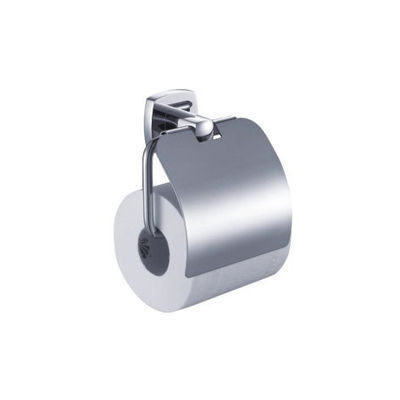 Banheiro Single Toilet Roll Paper Holder Brass Chrome Color OEM Brass Base Quadrado Com Design Curva