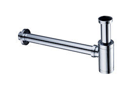 Lava-louça Sifão Banheiro Lava-louça Bacia de drenagem Chrome OEM