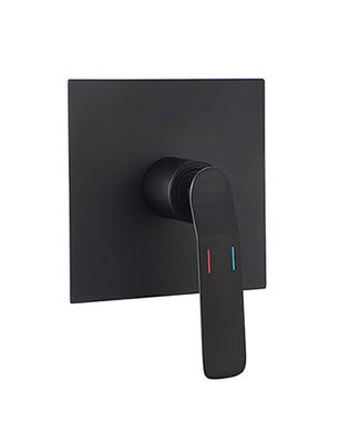 Aplicação de uma única alavanca escondida na parede construção em banho ou chuveiro misturador de banheiro mate preto torneira de bronze OEM