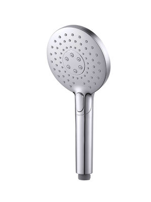 ABS 3 função chuveiro de mãos chuveiro de mão para coluna de chuveiro cromo banheiro bico de silício redondo limpo fácil OEM