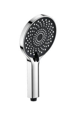 ABS 3 função chuveiro de mãos chuveiro de mão para coluna de chuveiro banheiro cromo novo bico de silício líquido redondo limpo fácil OEM