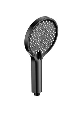 ABS plástico 3 função chuveiro manual coluna chuveiro preto banheiro novo bico de silício líquido redondo fácil limpo OEM