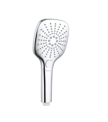 Coluna de cromo torneira de chuveiro de mão ABS plástico 3 função redonda fácil de limpeza OEM
