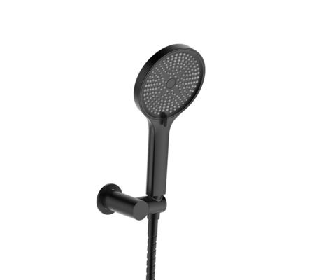 Matt Negro Banheiro Chuveiro Portátil ABS Plástico 3 Função