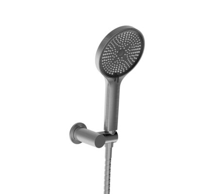 ABS plástico 3 função chuveiros de mão arma de metal grande banho redondo líquido bico de silício fácil limpeza