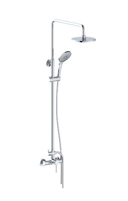 Tubos de chuveiro de banho de latão com alavanca única Mixer de chuveiro exposto OEM Round Classical