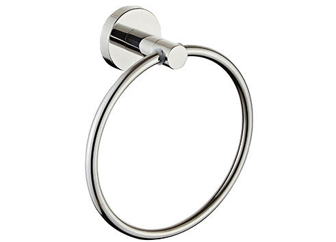 Moderno Simples Clássico Banheiro Toalha Anel Sus304 Oem Mural Montado Chrome Polido
