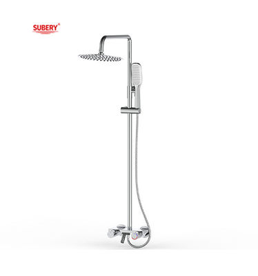 Matt Negro Brass Tubos de Banho Chuveiro Termostato Temperatura Ajustável
