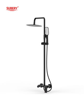 Tubos de chuveiro de banho de latão com alavanca única Mixer de chuveiro exposto OEM Round Classical