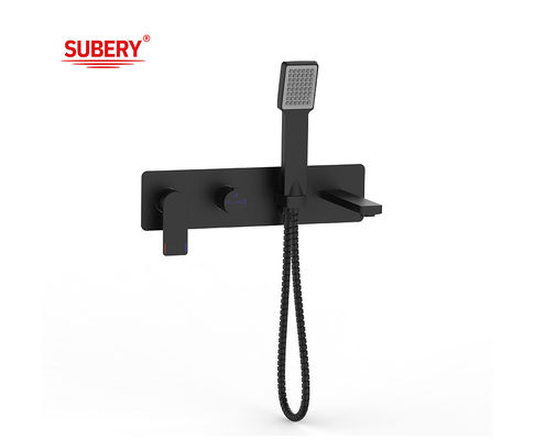 Banheiro Moderno Montado na Parede Tubos Mixer de Chuveiro Cromo de Brass Single Lever