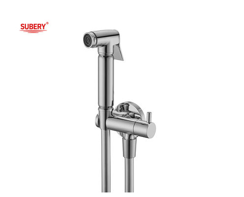 Banheiro de mão Shattaf OEM Conjunto de chuveiro de mão Bidet PVC mangueira 1.50m