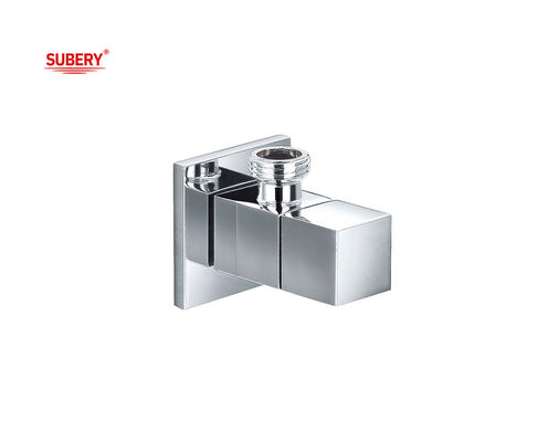 Válvula triangular de cromo G1/2" de fio OEM montada na parede