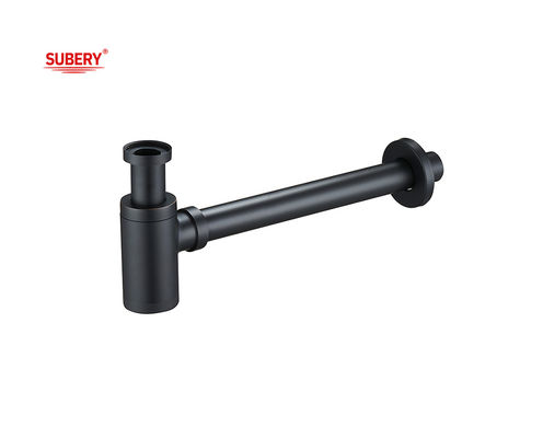 Matt Black Siphon Banheiro OEM Lavatório Lava Jato Esgoto Para Lavar Lavatório Zinc Bottle Trap