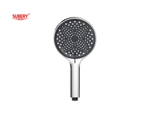 ABS plástico 3 função chuveiro de mãos coluna de chuveiro cromo banheiro novo bico de silício líquido redondo limpo fácil OEM