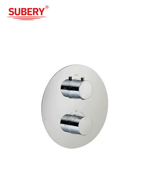 Tubos termostáticos de latão escondidos na parede com tubo de cromo OEM redondo