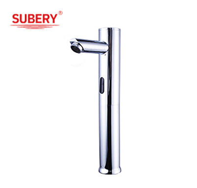 Chrome Single Hole Sensor Automático Tapão Touchless Banheiro Lavatório Lava-louças Tapão Touchless