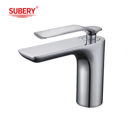 Tubos de banheira Cromo Banheiro moderno Lavabo Tubos de mão única Lava-louças Misturador de água quente frio torneira