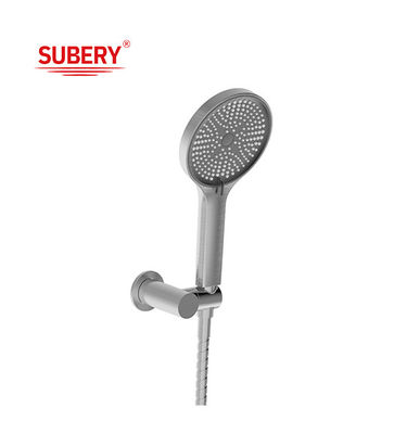 ABS plástico 3 função chuveiros de mão arma de metal grande banho redondo líquido bico de silício fácil limpeza