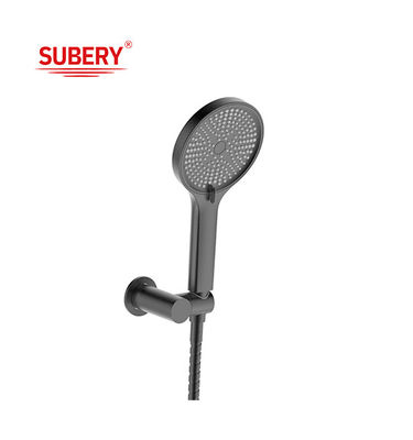 Matt Negro Banheiro Chuveiro Portátil ABS Plástico 3 Função