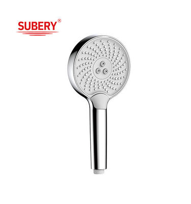 Duchas de mão de coluna de cromo branco bico de silício líquido bico redondo fácil de limpeza OEM