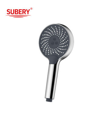 3 Função ABS Chuveiro manual Coluna de plástico Banheiro de cromo Fácil limpeza