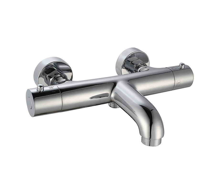Temperatura termostática Ajustável Banho ou Chuveiro Garrafa Mixer Banho Crom Cor Brass Faucet OEM Redondo Clássico