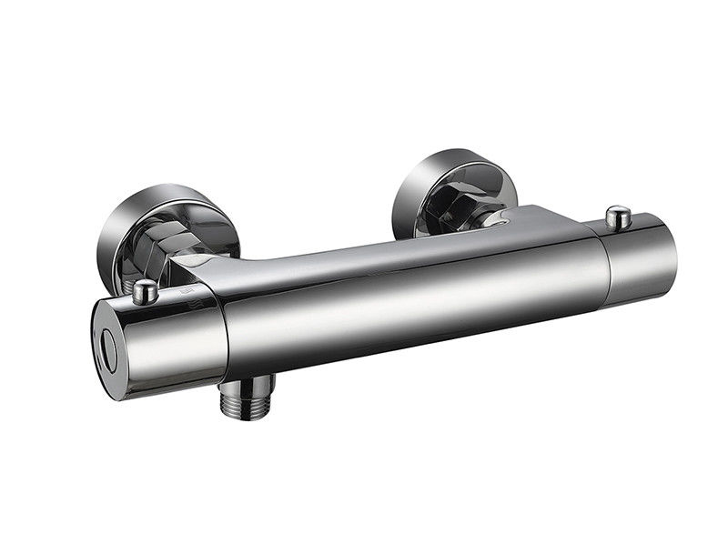 Temperatura termostática Ajustável Tubarão Tubarão Misturador Banheiro Crom Cor Brass Tap Faucet OEM Redondo Clássico