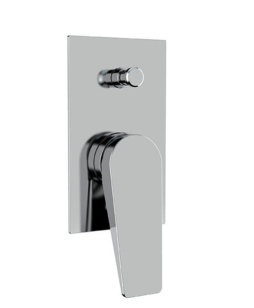 Máquina de mistura de banho ou chuveiro de alavanca única escondida em construção em parede com desvio de banheiro de chumbo de latão chuveiro de chuva de chuveiro OEM