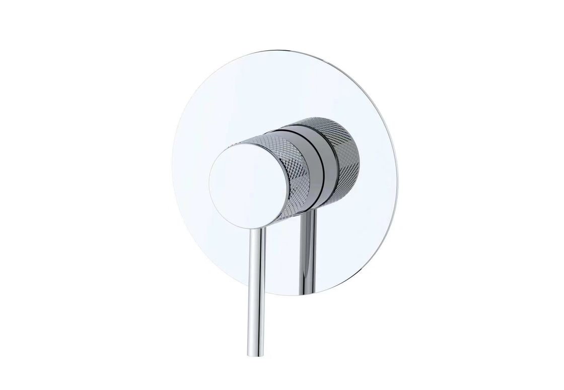 Aplicação de uma única alavanca na parede misturador de banho e chuveiro oculto anulado agarrar torneira de banho cromo torneira de bronze OEM