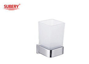 Brass sing tumbler holder banheiro de vidro de alta qualidade cor cromada OEM nobel brass mounting piece base de latão