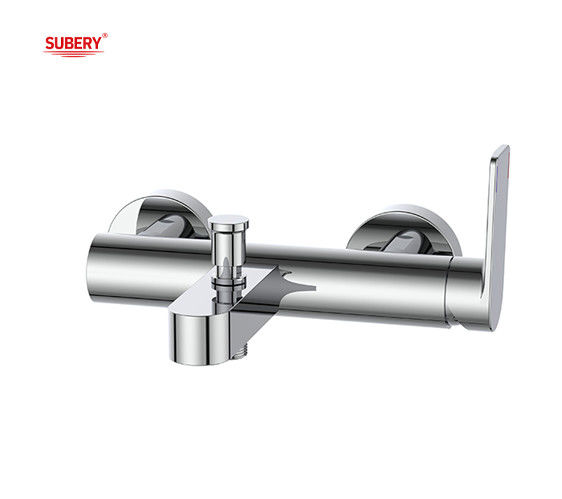 OEM Banheira de banho de alavanca única banho chuveiro torneira misturador de banho Chrome ODM design redondo clássico