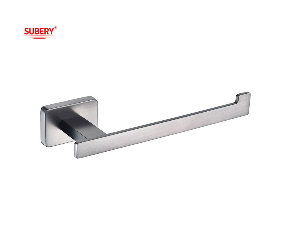 Acessórios de banheiro montados em parede de zinco porta papel de papel higiênico único arma de metal clssical design retângulo OEM ODM