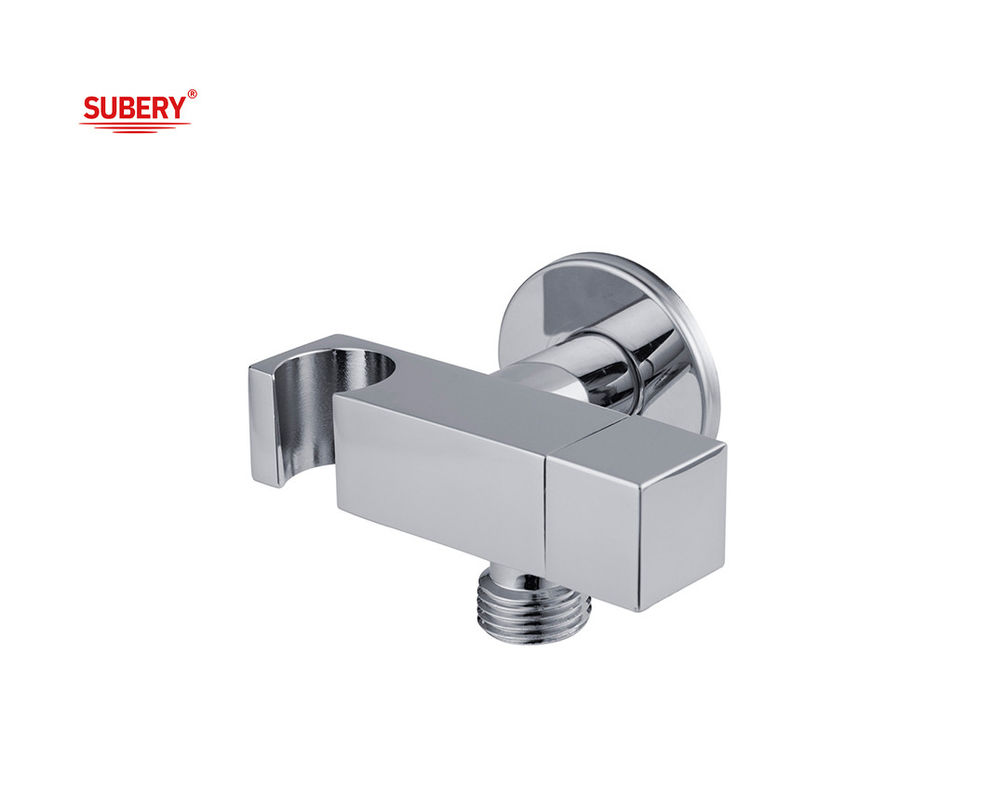 Brass Shattaf Holder Valve Handle Bidet Duche Sprayer Holder Banheiro Banheiro Chrome Quadrado OEM