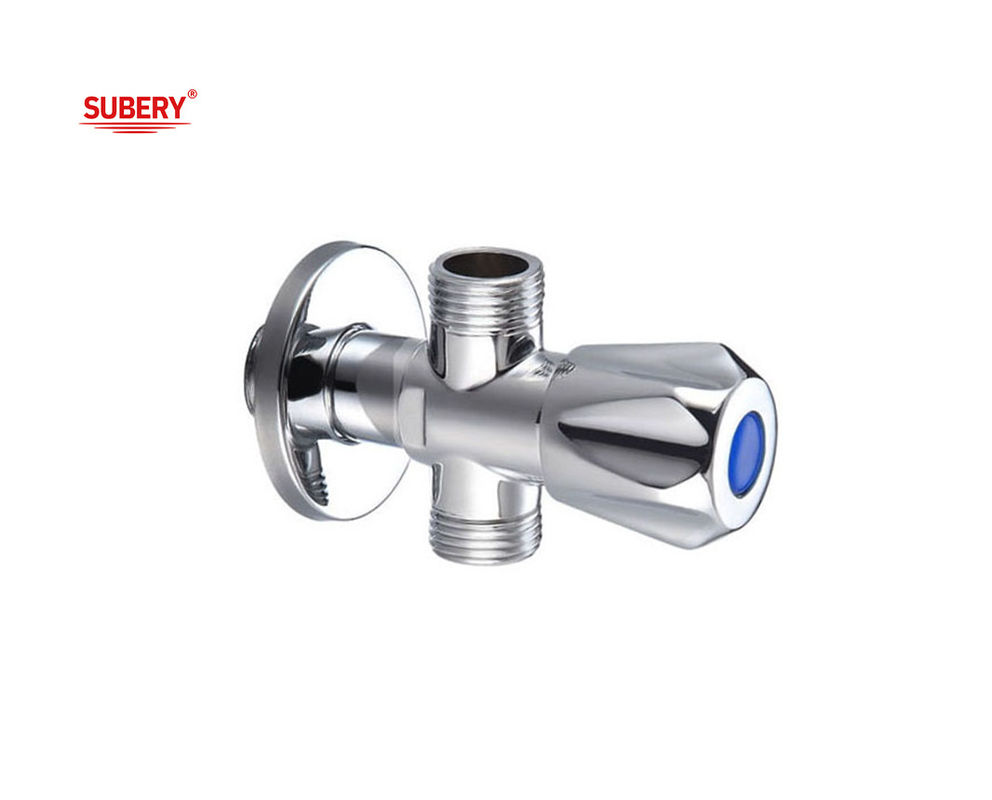 Triângulo Brass T Valve G1/2&quot; Thread Brass Body Brass Handle OEM Para Banheiro
