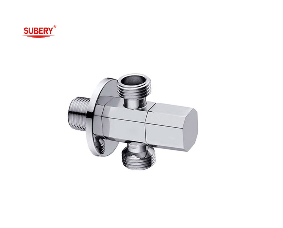 G1/2&quot; Triângulo de fio Brass T Valve Brass Body Brass Handle OEM Para Banheiro