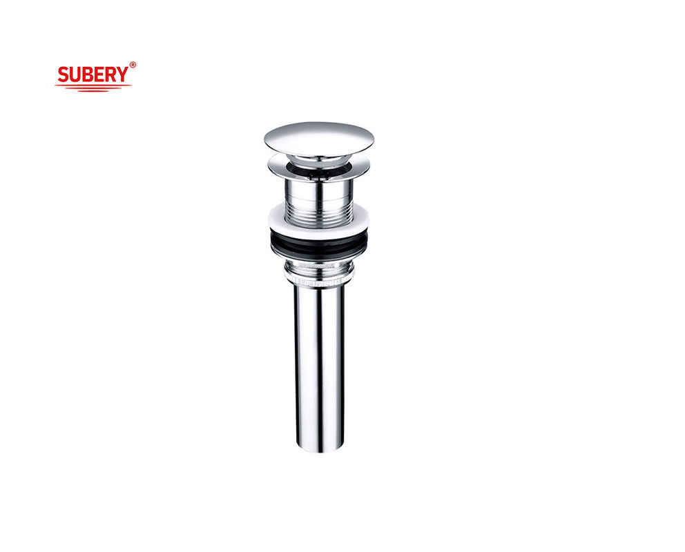 Resíduos de bacias sanitárias Chrome OEM Pop Up Drains Brass para vasos de lavagem com rolha de tubos