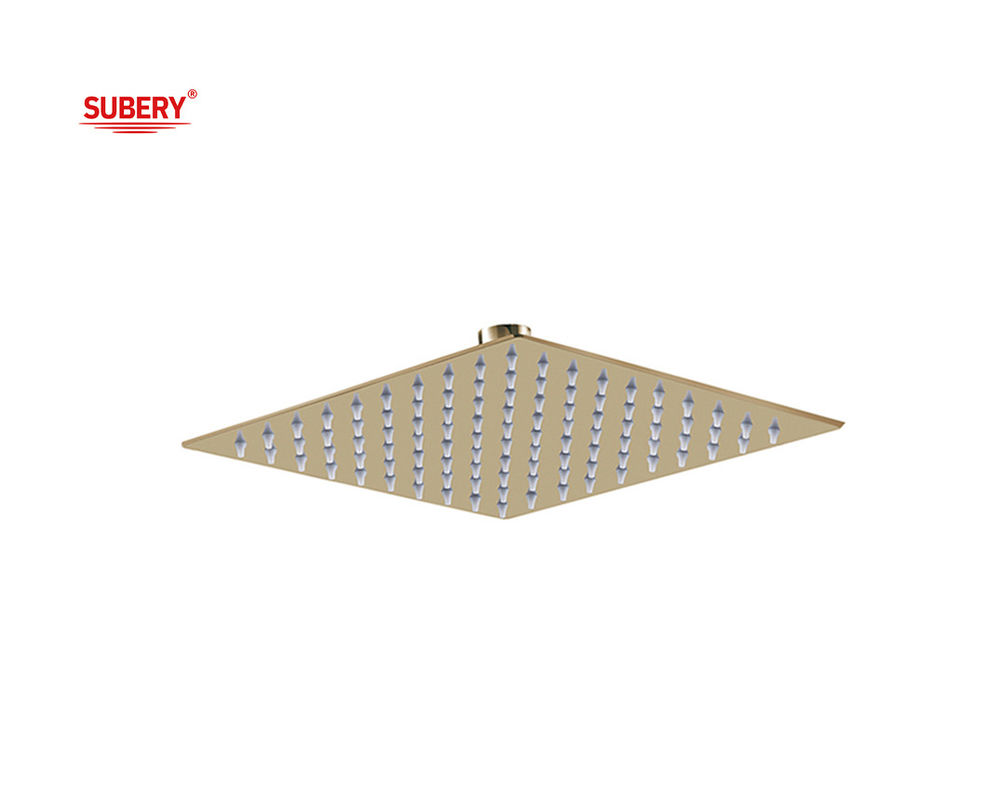 Chuveiro de chuva de aço inoxidável SUS304 Quadrado Coluna de banheiro de cor dourada 8 &quot; 10 &quot; 12 &quot; OEM