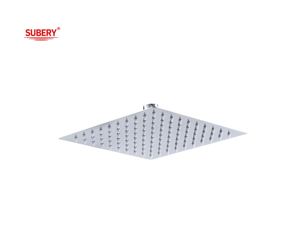 8&quot; 10&quot; 12 Quadrado Chuveiro de chuva cabeça OEM SUS304 aço inoxidável Chrome Coluna de banheiro