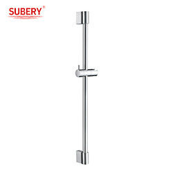 Conjunto combinado montado na parede Grátis Bracket Ajustável Banheiro Chuveiro Slide Rail Bar Cabeça de chuveiro plástico