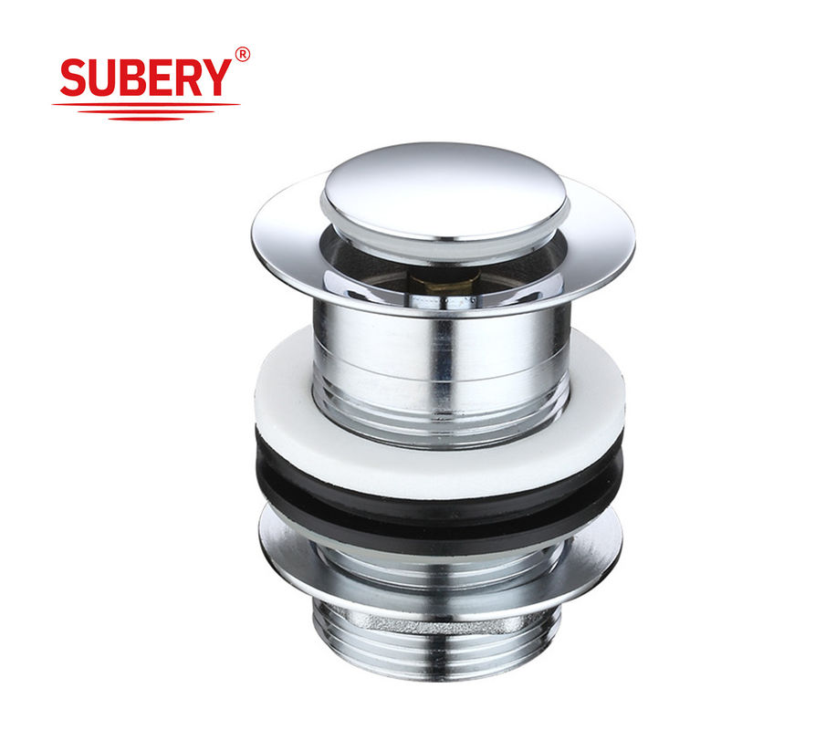 Modern Home Brass Drain Overflow Click Clack Pop Up Bassin Sink Despejo Resíduos para Banheiro