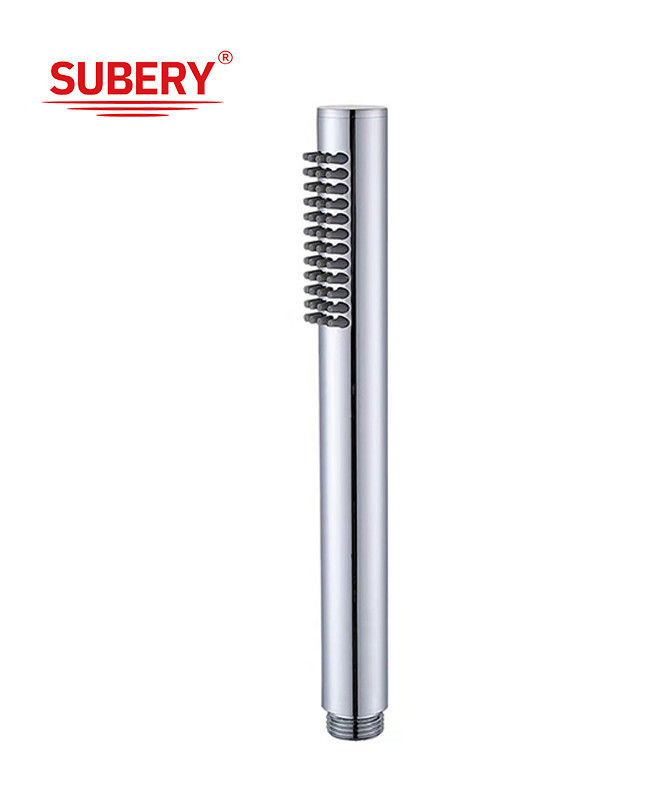 Microfone de latão chuveiro de mão chuveiro para coluna de chuveiro banheiro bico de silício fácil de limpeza OEM redondo