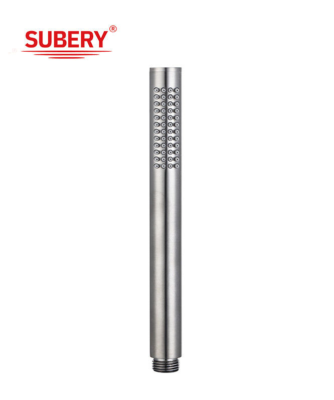 Microfone de latão chuveiro de mãos chuveiro de mão para chuveiro coluna arma de metal banheiro bico de silício fácil de limpeza OEM redondo